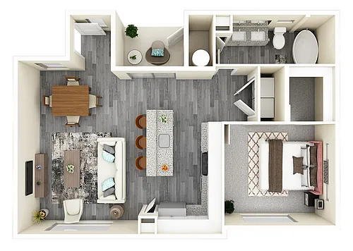 Floor plan Loft w/ Garage