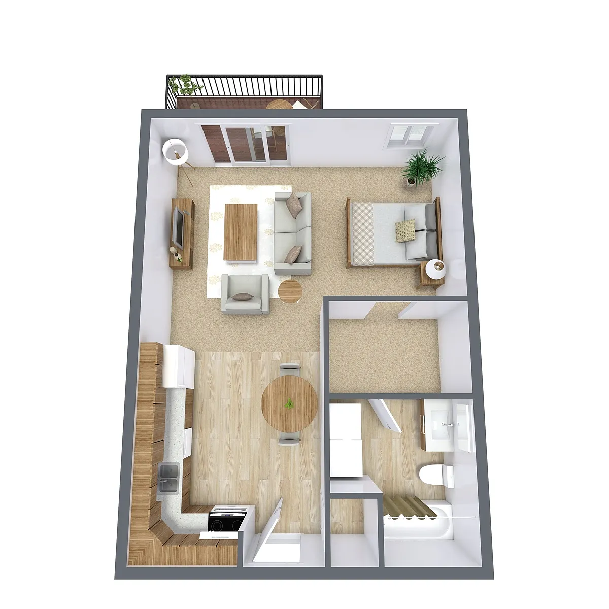 Floor plan Efficiency 01A