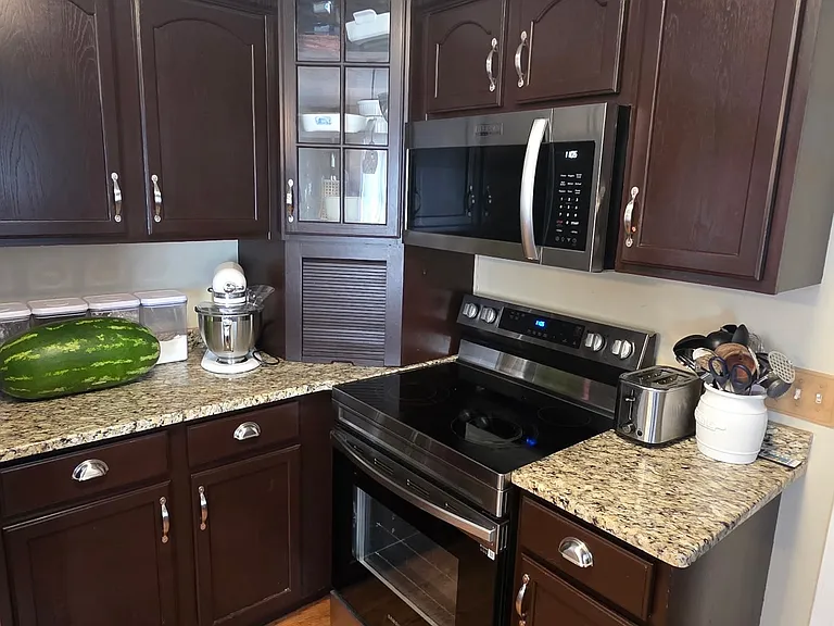 kitchen with stainless steel appliances