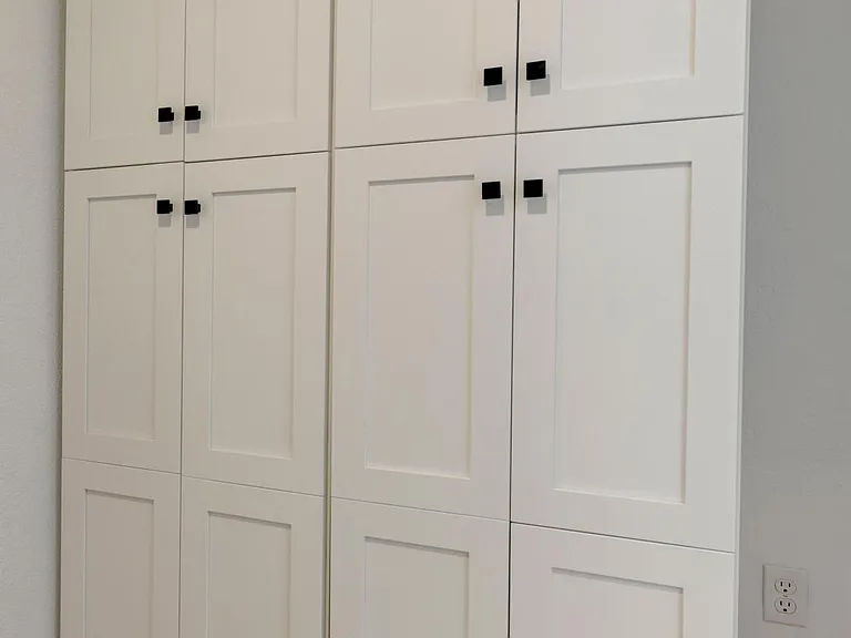 Floor to ceiling storage cabinets