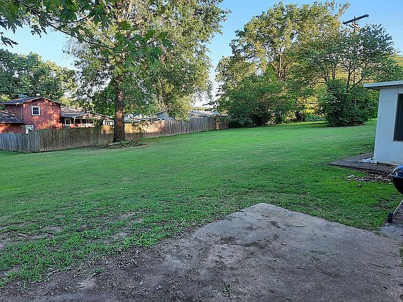 Huge backyard.