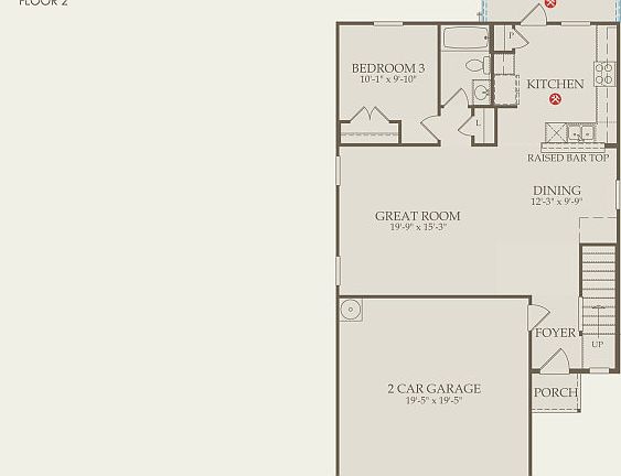 Lincoln Floor Plan, Quick Move-in Home, Floor 1
