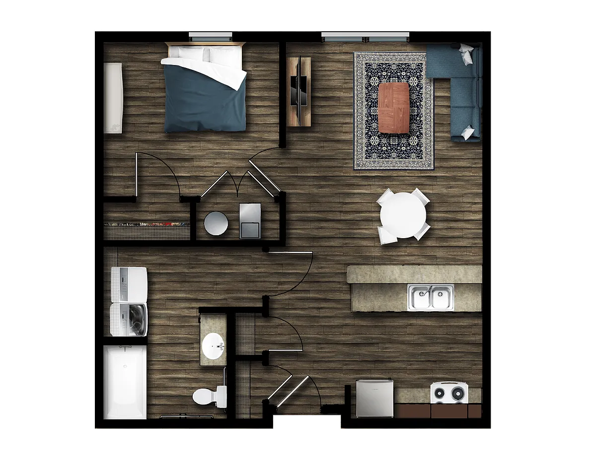Floor plan One Bedroom