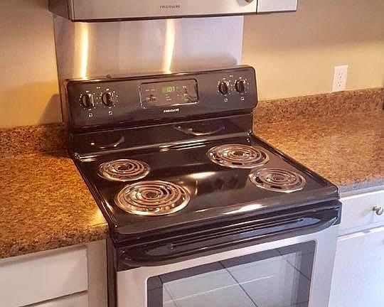 Stainless appliances in select units
