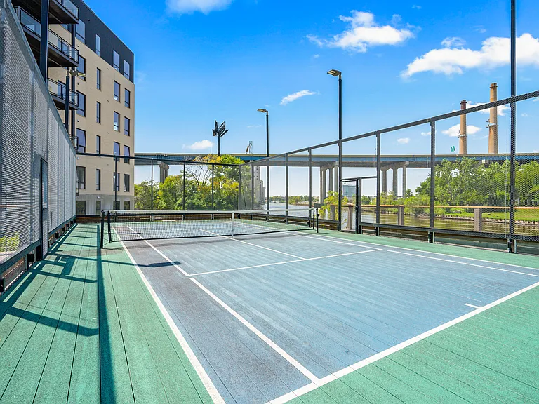 Paddle Tennis Court: Heated & Lit