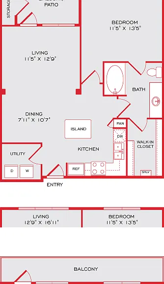 1bed 1bath 1bed 1bath