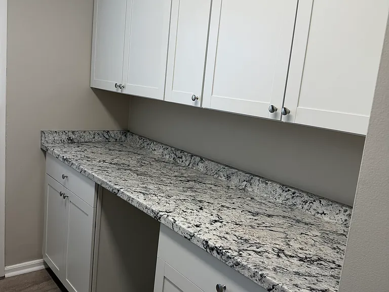 All new kitchen cabinets and countertops