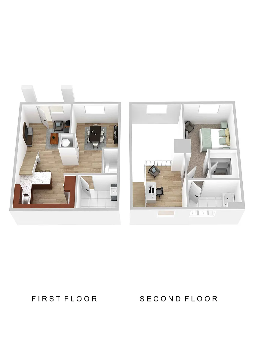 Floor plan Vera - Loft w/ Den