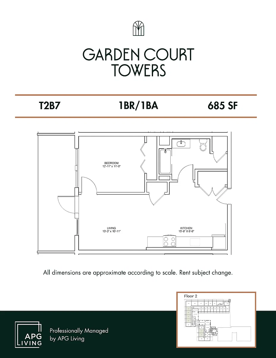 Floor plan T2B7