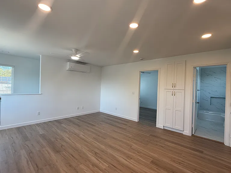 Living room and AC unit