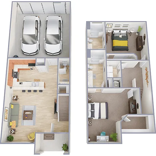 Floor plan Verdant 2-Car Garage Attached