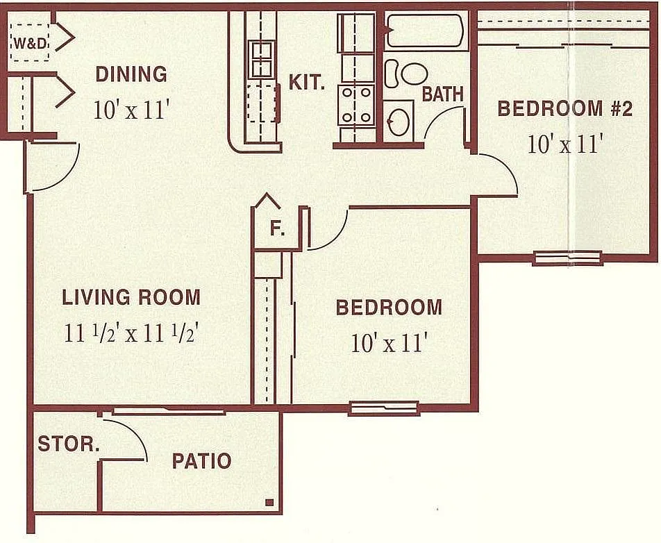 Floor plan 2 Bedroom