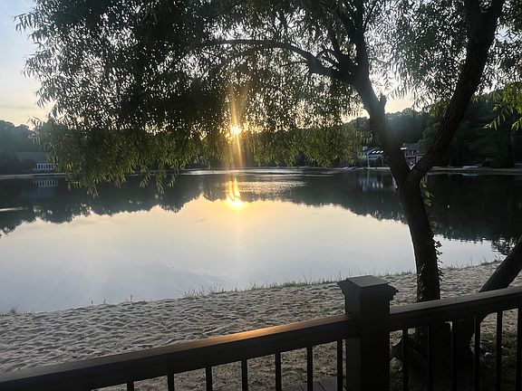 Sunset view from the deck