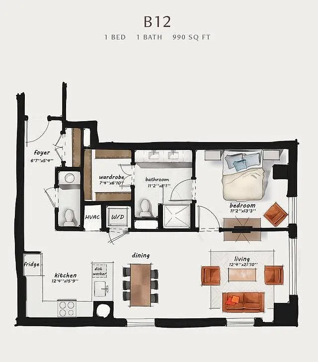 Floor plan B12