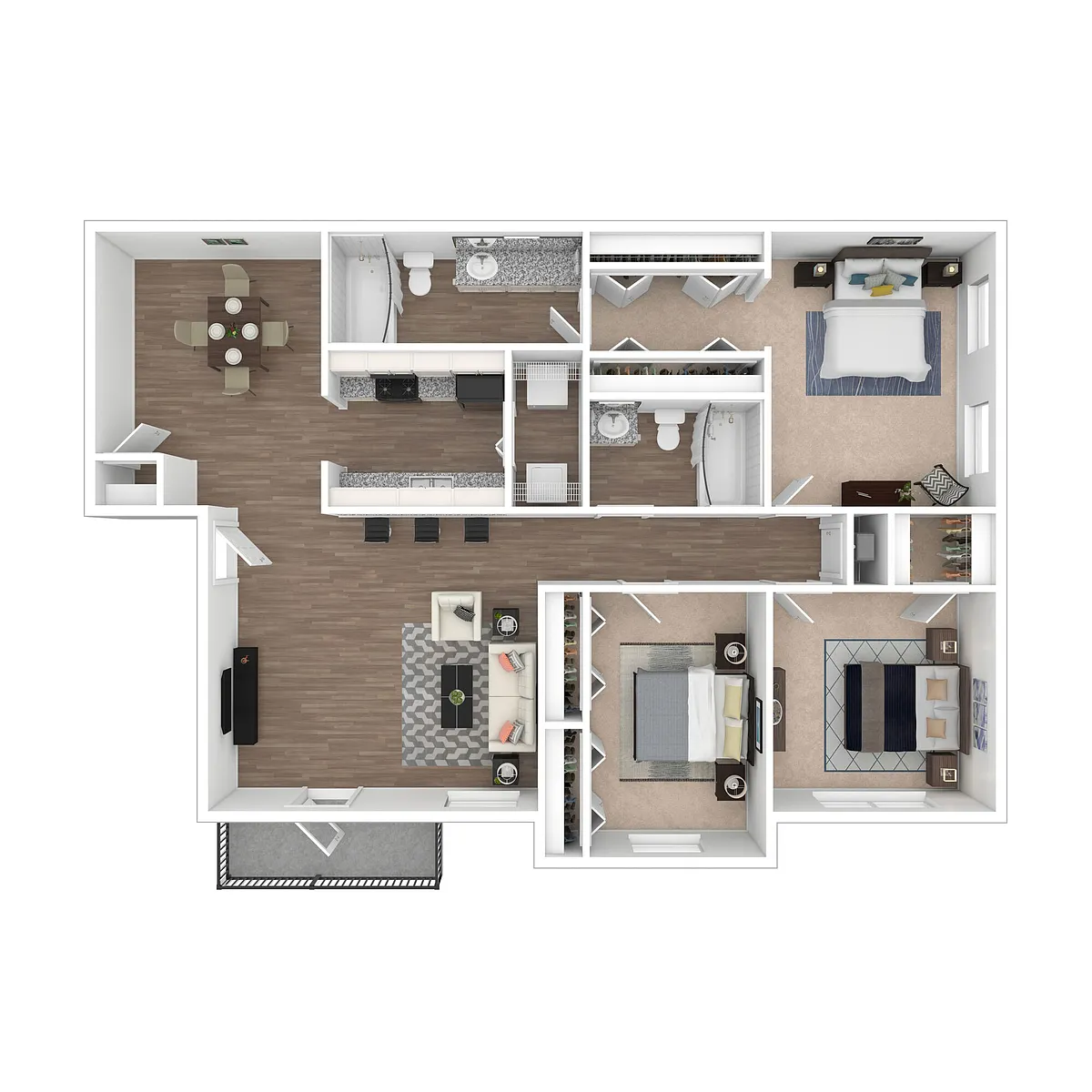 Floor plan 3x2 Upgrade