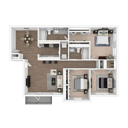 Floor plan 3x2 Upgrade
