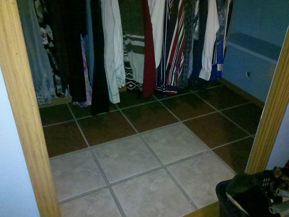 Walk-in closet upstairs