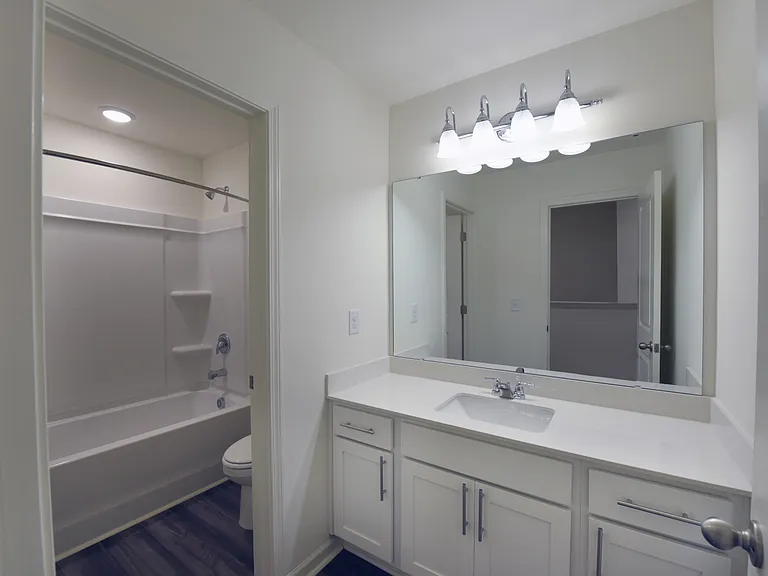 Hallway bathroom