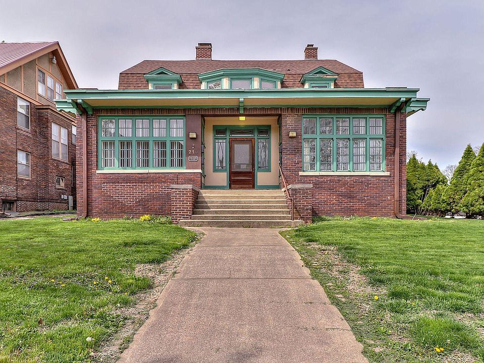 Exterior of the beautiful historic home where this apartment is located.