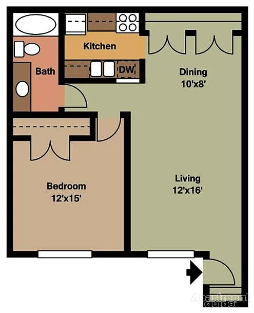 Floor plan One Bedroom