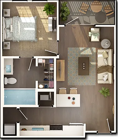 One Bedroom, One Bathroom One Bedroom, One Bathroom
