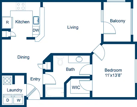 1 Bedroom | 1 Bath | 779 SF 1 Bedroom | 1 Bath | 779 SF
