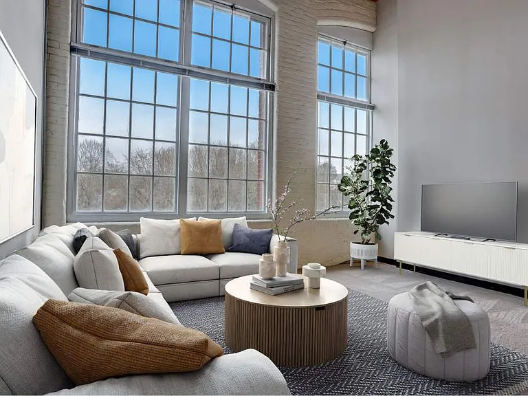 Living Room With Expansive Windows