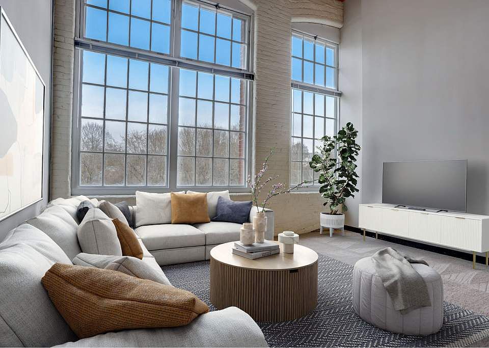 Living Room With Expansive Windows