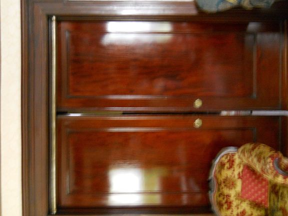 Three sets of pocket doors