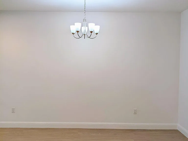 Chandelier-lit beautiful Dining area