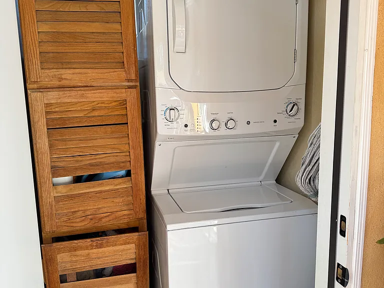 Washer and dryer.