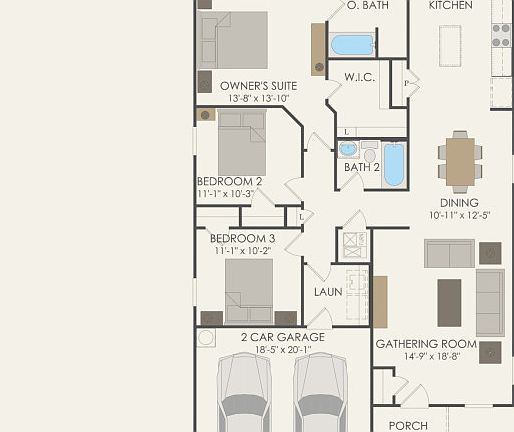 First Floor 3 br 2 ba