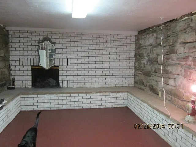 Bonus room with fireplace