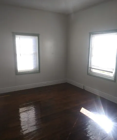refinished living room floor