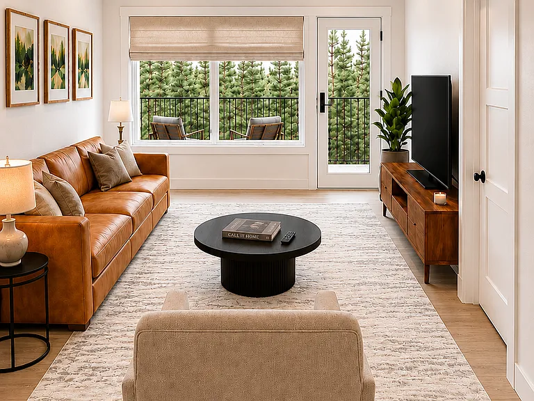 Living room.
Images are artist renderings and intended for illustrative purposes only.