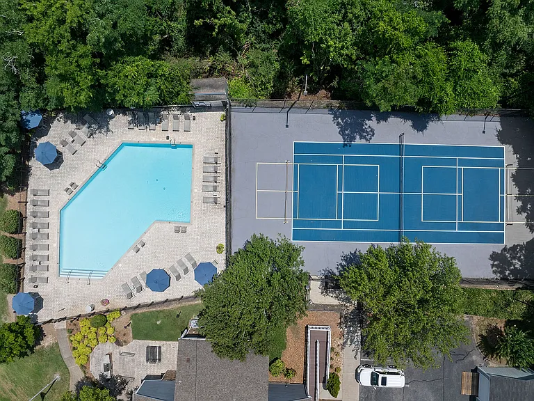 Swimming Pool + Tennis Court