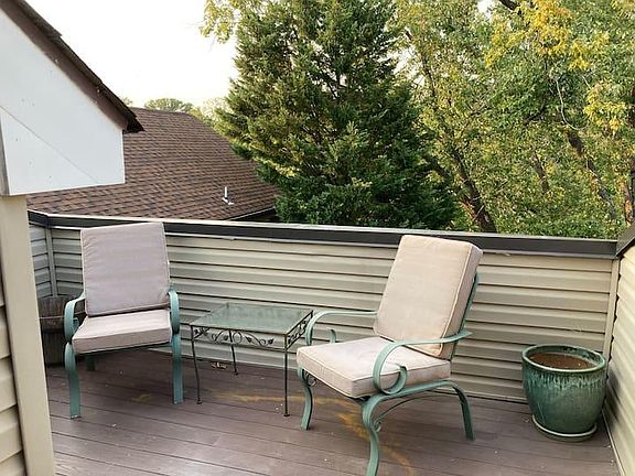 Roof top deck accessed from loft