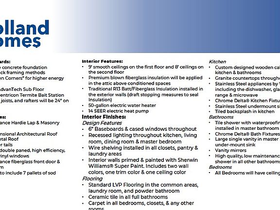 Standard Features