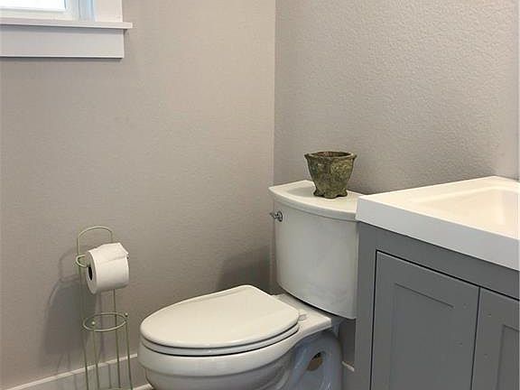 Downstairs powder room.