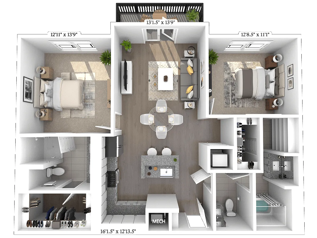 Floor plan B3