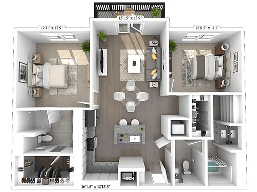 Floor plan B3