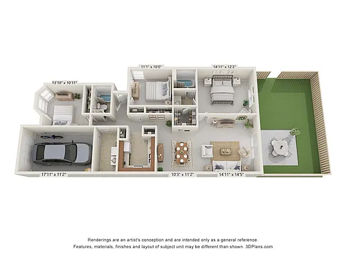 Floor plan Duplex - Renovated