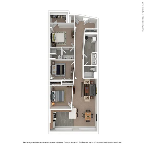 Floor plan A2- 3 Bedroom 2 Bathroom