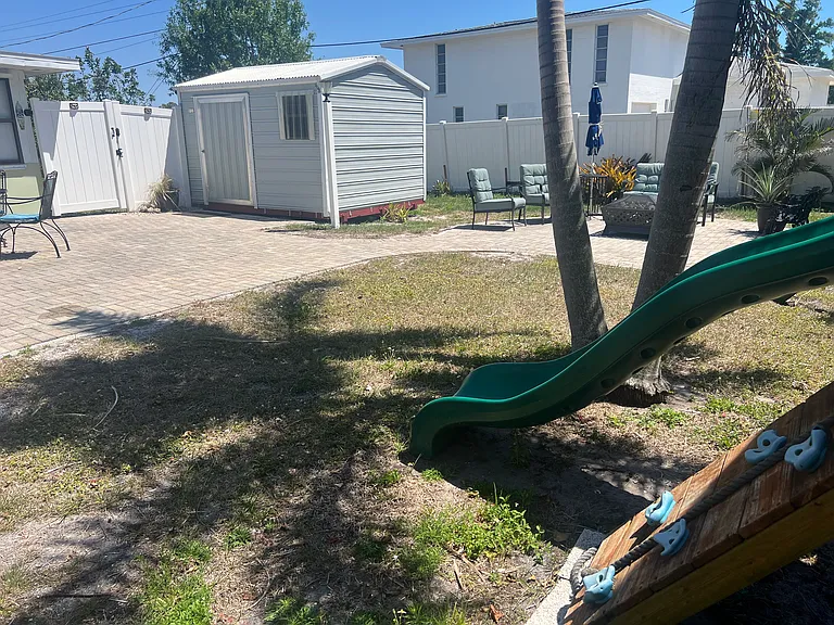 Private shed for bikes and beach gear