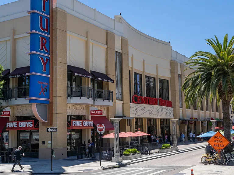 Catch a movie a few blocks away