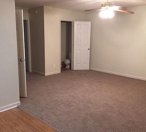 Living room with half bath