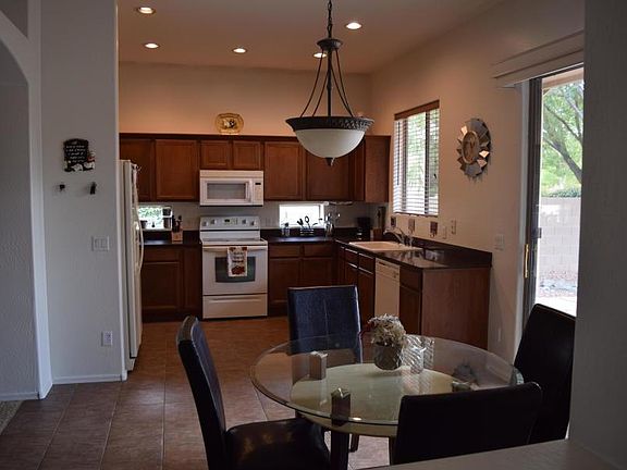 Dining and kitchen. Home will be leased unfurnished.