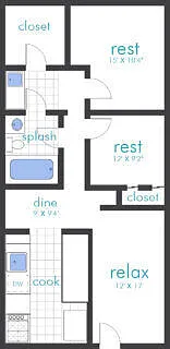Floor plan 2 Bedroom
