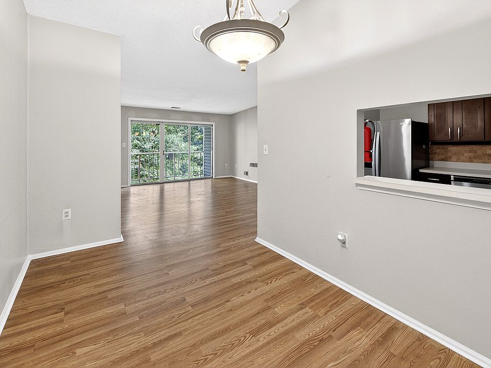 View from formal dining rm to large living rm