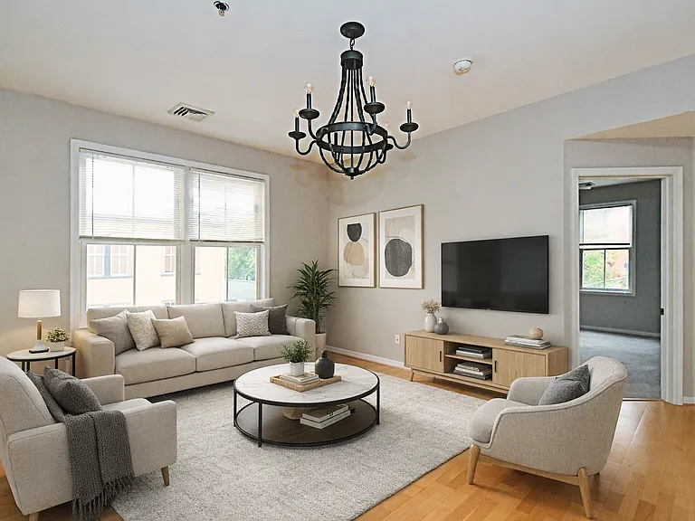 Virtually Staged Living Room